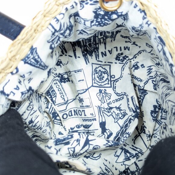 TORY BURCH Nano Picnic Straw Basket Shoulder Bag Perry Limited Edition - Picture 13 of 16